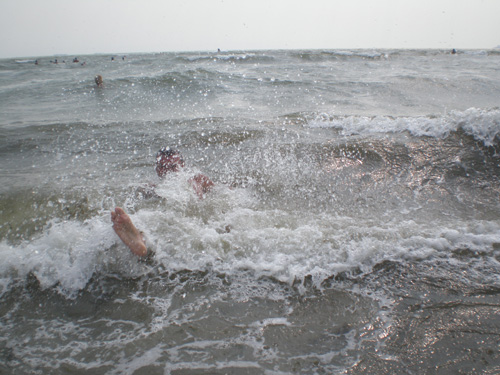 Фото Одесса пляж Лузановка Черное море и волна