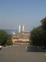 Одесса - морской вокзал - вид с Потемкинской лестницы