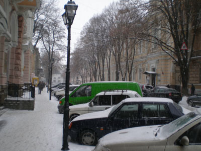 фото Одесса снегопад Садовая