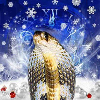 картинка с новогодней змеей
